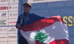 الفتى نديم حسان عبّاس بطل ماراتون ليماسول في قبرص