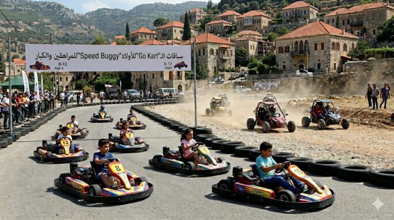 يوم ترفيهي لسباقات السيارات اليوم في دير القمر الشوف… تجربة آمنة لجميع الفئات العمرية!